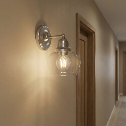 LED-G45-9W-3000K-E27-CL PLS02WH Лампа светодиодная, Форма шар, прозрачная, Серия Sky, Теплый белый свет 3000К.