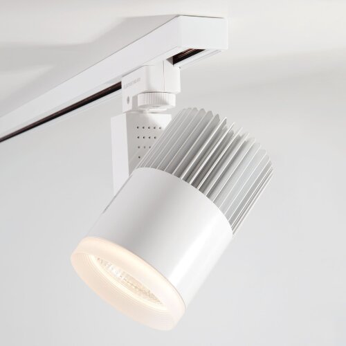 Трековый светодиодный светильник для однофазного шинопровода Accord Белый 20W 4200K - фото 1