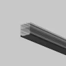 Рассеиватель для профиля 50x50 (Чёрный, 2 м), ALM-5050T-B-DF-2M 642048 (Черный) 642048 - фото 4