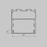 Рассеиватель для профиля 50x50 (Чёрный, 2 м), ALM-5050T-B-DF-2M 642048 (Черный) 642048 - фото 5