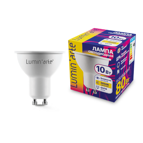 Светодиодная лампа Luminarte LSTD-PAR16-10W3KGU10 10Вт 3000K GU10 - фото.