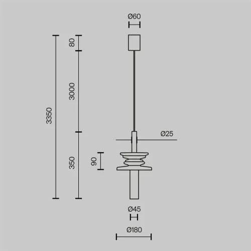 Подвесной светильник Sound Wave G9х1 (Черный) - фото 10