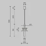 Подвесной светильник Звуковая волна / Sound Wave G9х1 (Черный) MOD255PL-01B3 - фото 10