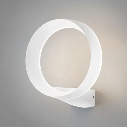 Уличный настенный светодиодный светильник Ring IP54 1710 TECHNO LED белый - фото