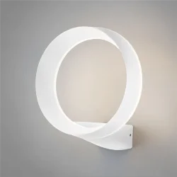 Уличный настенный светодиодный светильник Ring IP54 1710 TECHNO LED белый (054931)