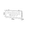 ULR-Q411 1W GREEN-SILVER ВЫХОД-EXIT Светильник светодиодный аварийного освещения с встроенным аккумулятором, AC-DС, Дневной свет 6500K, Корпус серебристый. - фото 13