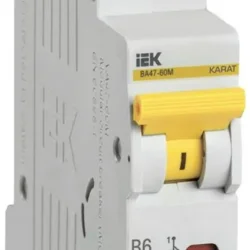 Выключатель автоматический модульный 1п B 6А 6кА ВА47-60M KARAT IEK MVA31-1-006-B