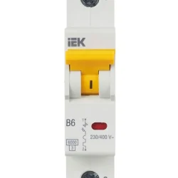 Выключатель автоматический модульный 1п B 6А 6кА ВА47-60M KARAT IEK MVA31-1-006-B