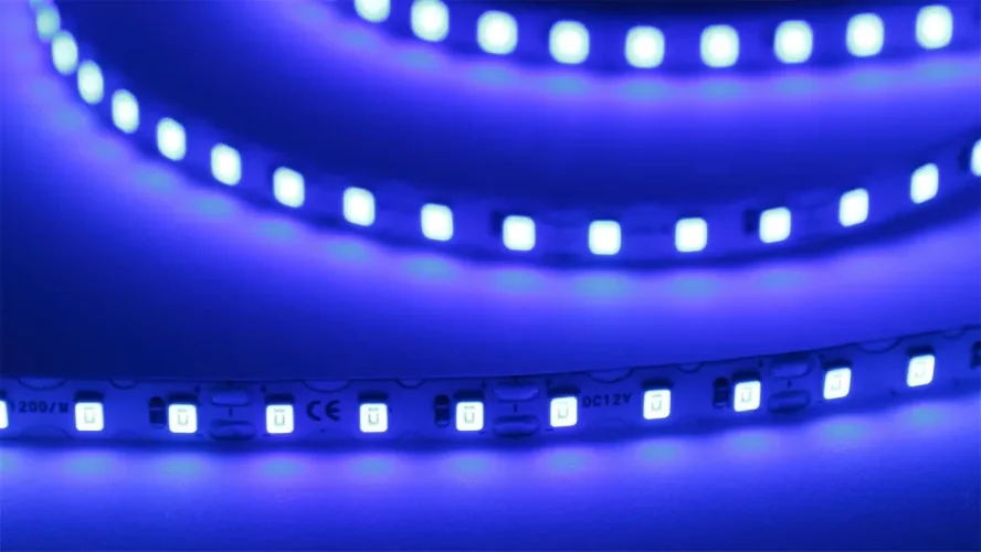 Светодиодная лента S-образная 2835, 120led/m, blue, 12V, IP20, BA5 - фото I