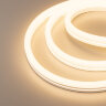 Светодиодная лента герметичная MOONLIGHT-SIDE-X336-12x24mm 230V Warm2700 (11 W/m, IP65, 50m, wire x1) (Arlight, Грибовидная форма) 055520 - фото