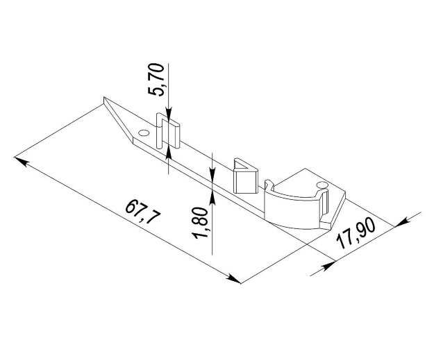 Заглушка для LC-PDS-1867 Левая - фото 2