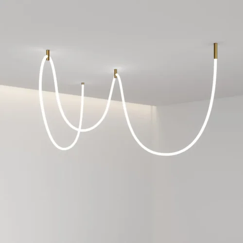 Потолочное крепление для круглого гибкого неона Full light латунь FL 2880 латунь - фото 4