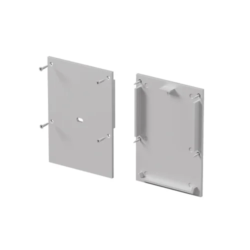 Комплект заглушек (для профиля ALM-5070-S-2M) 2 шт., ALM-5070-S-EC (Серебро) 642095 - фото