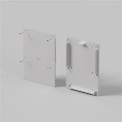 Комплект заглушек (для профиля ALM-5070-S-2M) 2 шт., ALM-5070-S-EC (Серебро) 642095