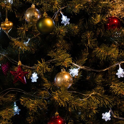 ULD-S0280-020-DTA WHITE IP20 SNOWFLAKES Гирлянда светодиодная Снежинки с контроллером, 20 светодиодов, 2.8 м, белая, IP20, провод прозрачный. - фото 5