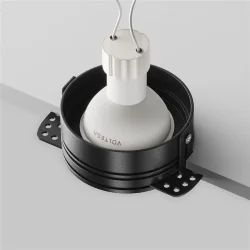 Встраиваемый светильник Flint GU10 10Вт IP 44 (Черный)