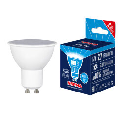 LED-JCDR-11W-4000K-GU10-NR Лампа светодиодная, Форма JCDR, матовая, Серия Norma, Белый свет 4000K, Картон
