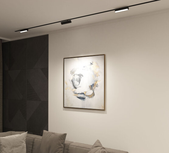 DK8009-BK Поворотный матовый светильни SMART 9W DIM 3000K-6000K черный. Фото 6