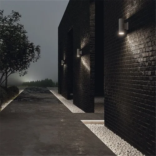 Настенный светильник (бра) Bowery GU10х2 50Вт IP 54 (Белый) - фото 14