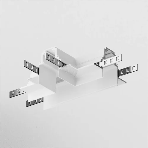 Коннектор Т-образный Gravity встраиваемый белый (Белый) - фото 2