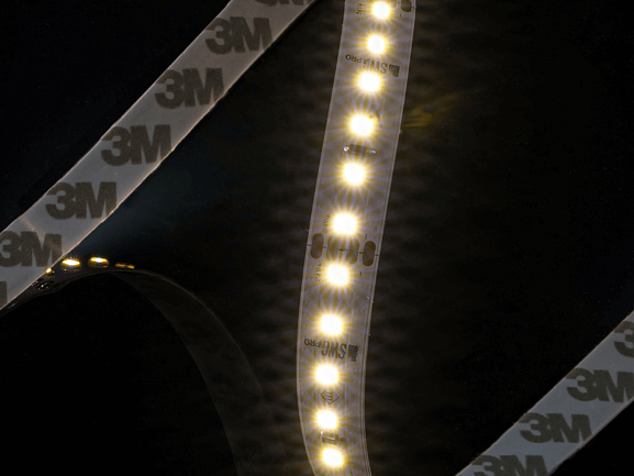 Светодиодная лента PRO 2835, нейтральный белый, SWG2P120-CC-24-9.6-NW - фото