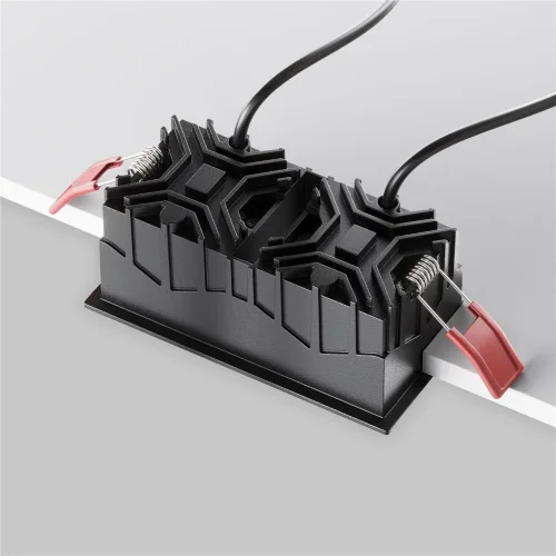 Встраиваемый светильник Alfa LED 3000K 10Вт 50° (Черный) - фото 4