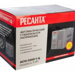 Стабилизатор напряжения АСН-5000/1-Ц 1ф 5кВт IP20 релейный Ресанта 63/6/6