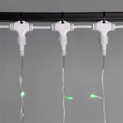 Гирлянда Занавес 2 x 3 м Разноцветный 220В, 600 LED, Провод Прозрачный ПВХ, IP54