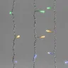 Гирлянда Занавес 2 x 3 м Разноцветный 220В, 600 LED, Провод Прозрачный ПВХ, IP54. Фото 3.