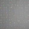 Гирлянда Занавес 2 x 3 м Разноцветный 220В, 600 LED, Провод Прозрачный ПВХ, IP54. Фото 4.