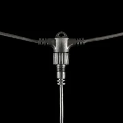 Гирлянда Тающие Сосульки 10шт по 80см, 24В, 720 Синих Светодиодов, Провод Черный ПВХ, IP55