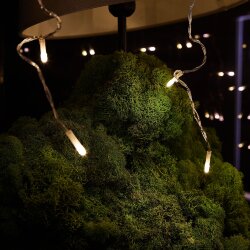 ULD-C3020-384-DTA-RC WARM WHITE IP44 Занавес светодиодный, 3х2м, 384 светодиода, Теплый белый свет, Провод прозрачный, Пульт ДУ в-к, TM Uniel