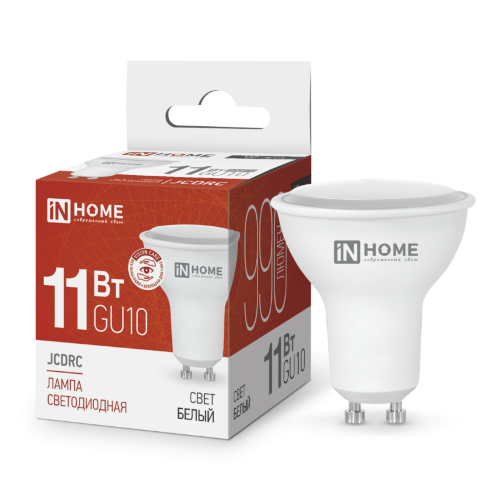 Лампа светодиодная LED-JCDRC-VC 11Вт 230В GU10 4000К 990Лм IN HOME - Фото