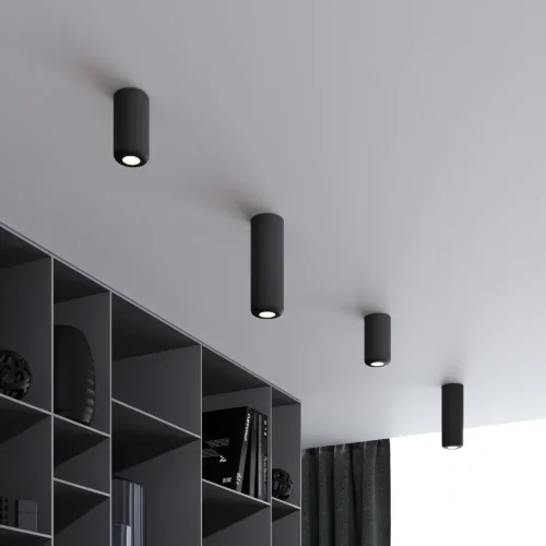 Светильник потолочный светодиодный 10W 4000K чёрный 25044/LED - фото 3