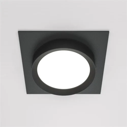 Встраиваемый светильник Hoop GX53 1x12Вт (Черный) - фото 9