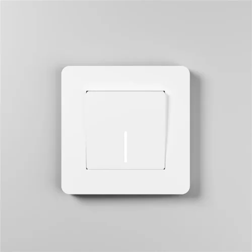 Рамка из поликарбоната на 1 пост Split белый/черный, soft-touch W0013068 - фото 5