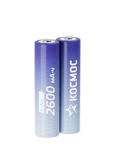 Аккумулятор 18650 Li-ion 2600мА.ч без защиты (уп.2шт) КОСМОС KOC18650Li-ion26US2 - фото