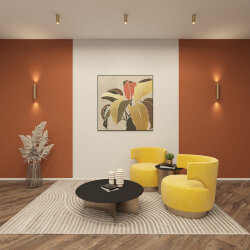 Настенный светильник, IP20, до 15 Вт, LED, 2xGU10, матовое золото, алюминий, Denkirs DK5022-SG