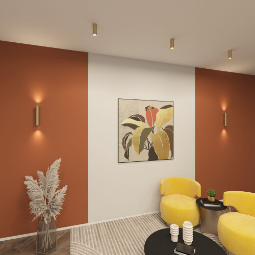 DK5022-SG Настенный светильник, IP20, до 15 Вт, LED, 2xGU10, матовое золото, алюминий. Фото 5