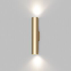 Настенный светильник, IP20, до 15 Вт, LED, 2xGU10, матовое золото, алюминий, Denkirs DK5022-SG