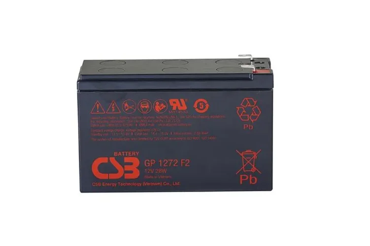Аккумулятор 12В 7.2А.ч CSB GP1272 F2 (12V28W) CSB - фото