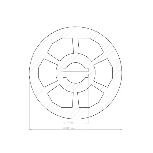 Силиконовая оболочка T40D S400 (D40mm, pcb 2x10mm) - фото II