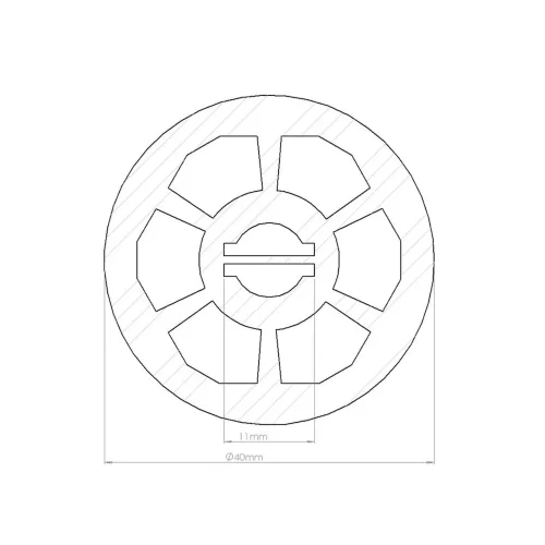 Силиконовая оболочка T40D S400 (D40mm, pcb 2x10mm) - фото II