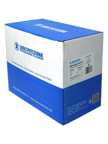 Пускатель электромагнитный ПМЛ-2220 УХЛ4 Б 25А 380В/50Гц AC 1НО IP54 нереверсивный с реле РТЛ-1022-2 17-25А Электротехник ET511478 - фото 3