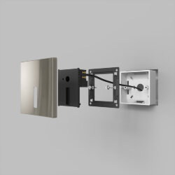 Светильник встраиваемый в стену, IP 20, LED 3000K, 3 Вт, никель, алюминий, Denkirs DK1030-NI