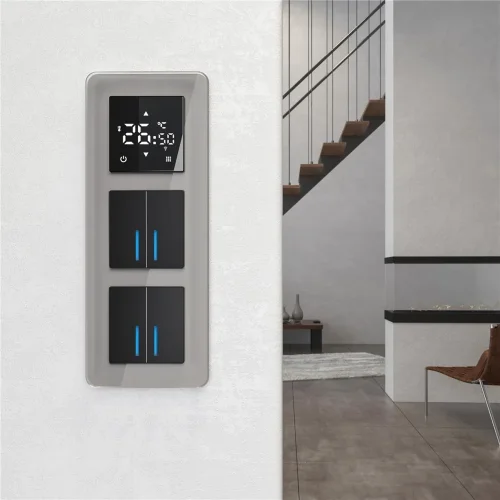 Рамка из стекла на 3 поста Elite дымчатый W0032417 - фото 4