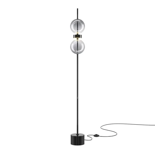 Напольный светильник (торшер) Double Moon 3000К 15Вт (Черный) - фото