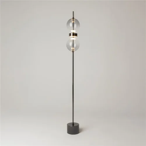 Напольный светильник (торшер) Double Moon 3000К 15Вт (Черный) - фото 6