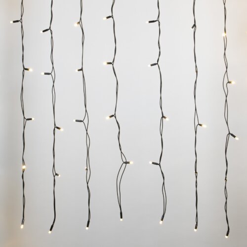 ULD-C2030-240-TBK WARM WHITE IP67 Занавес светодиодный с эффектом мерцания, 3х2м, Соединяемый, 240 светодиодов, Теплый белый свет, Провод черный. - фото 3