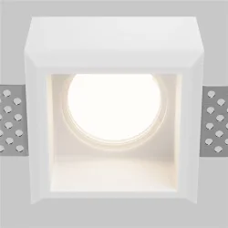 Встраиваемый светильник Гипс Модерн / Gyps Modern 1*GU10 10 Вт (Белый) DL131-GU10-01-W